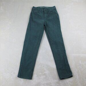 American Eagle Women's Green Straight Leg Stretch Jeans